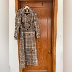 Vintage 70’s Long Plaid Coat